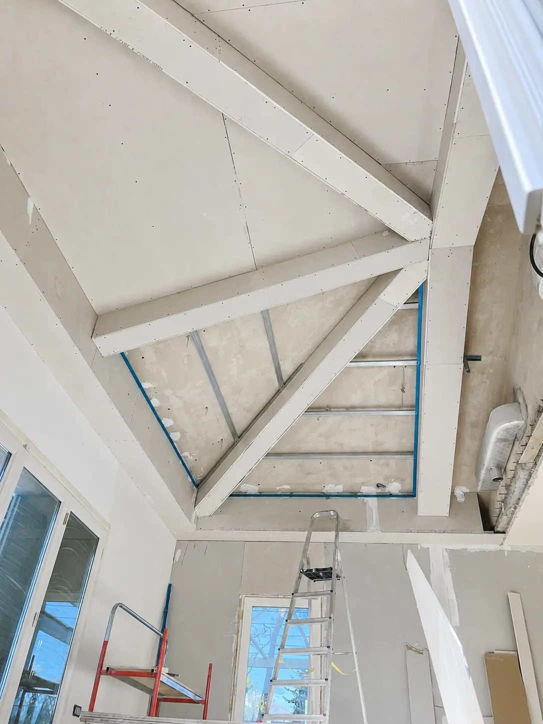 Travaux de plâtrerie et rénovation de plafond